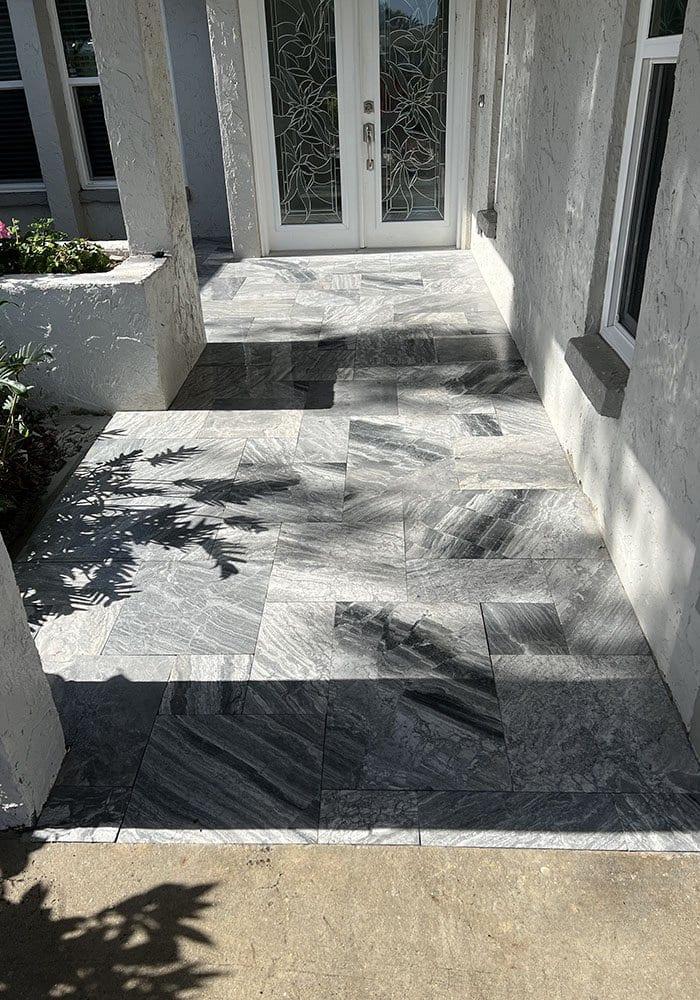 After: Marble Walkway Before & After