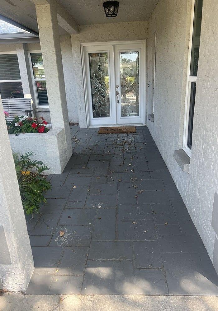 Before: Marble Walkway Before & After