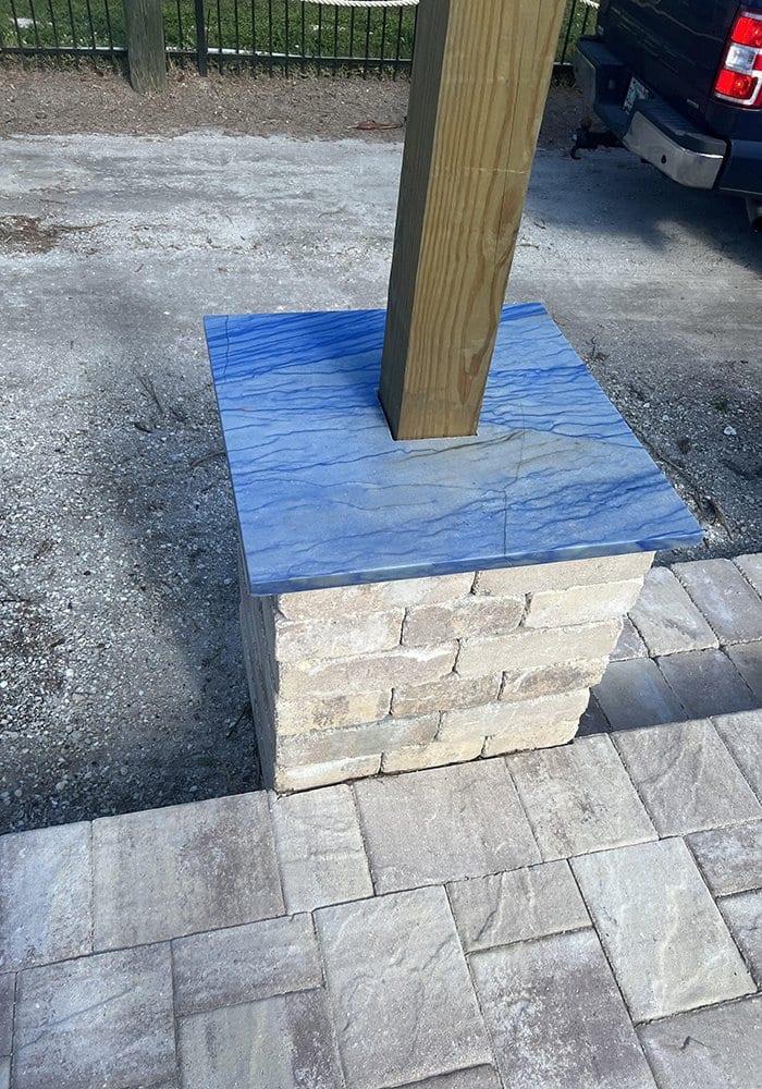 Seating Walls, Columns & Lighting — Paver Mac project photo 2