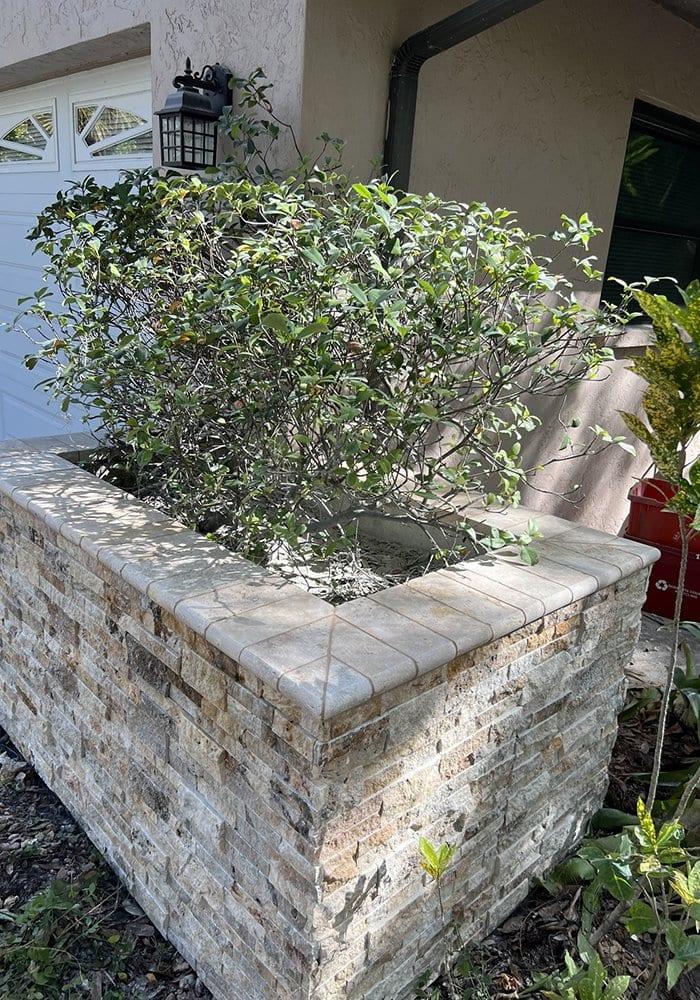 Split-Face Walls & Planters — Paver Mac project photo 2