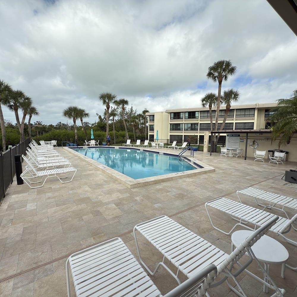 Travertine Pool Decks — Paver Mac project photo 3