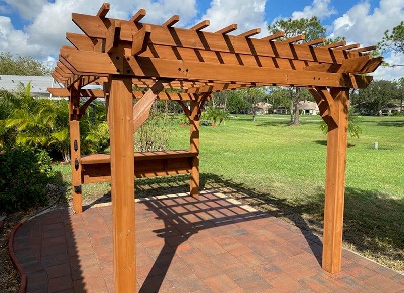 Pergolas installed by Paver Mac in Southwest Florida